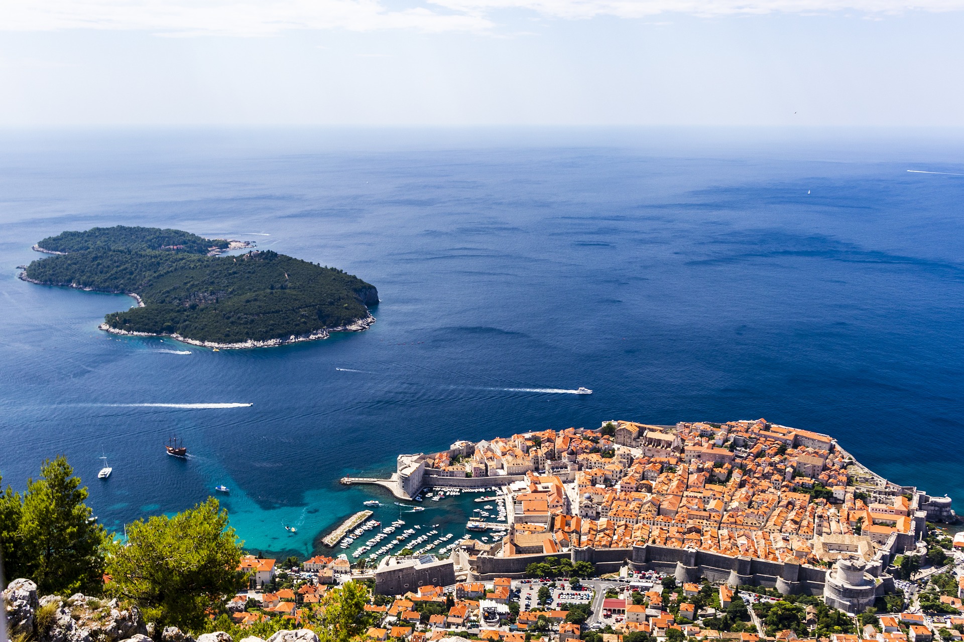 Vedere Dubrovnik Croazia Monte Sergio