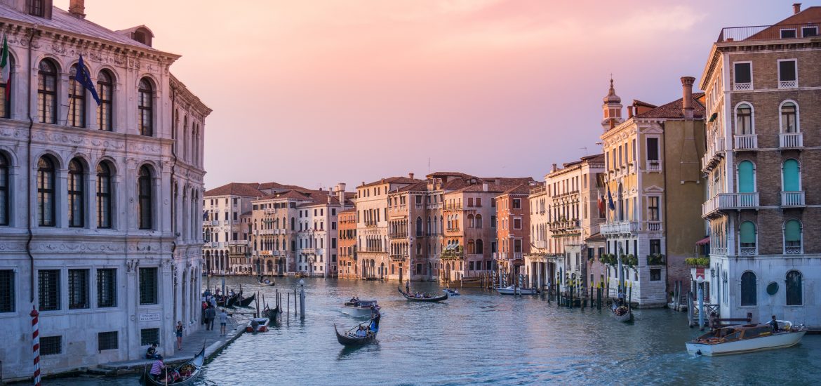 venezia canale itinerario panorama
